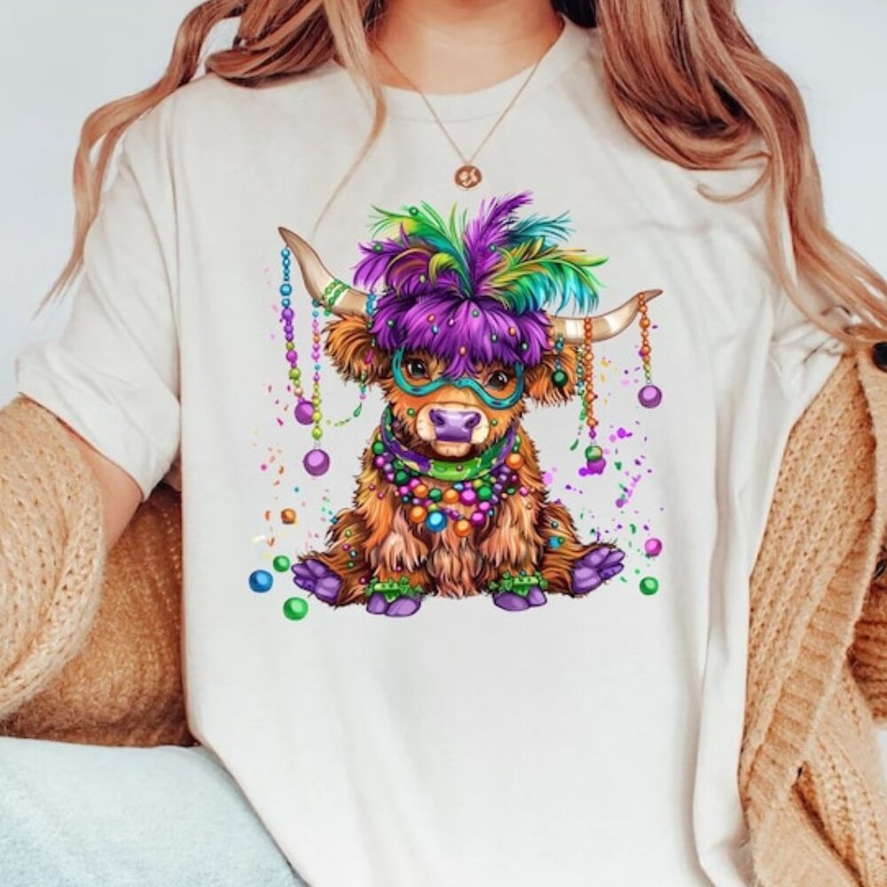 Mardi Gras Shirt, Mardi Gras Gift, Cow Lover Shirt, Mardi Gras Gift